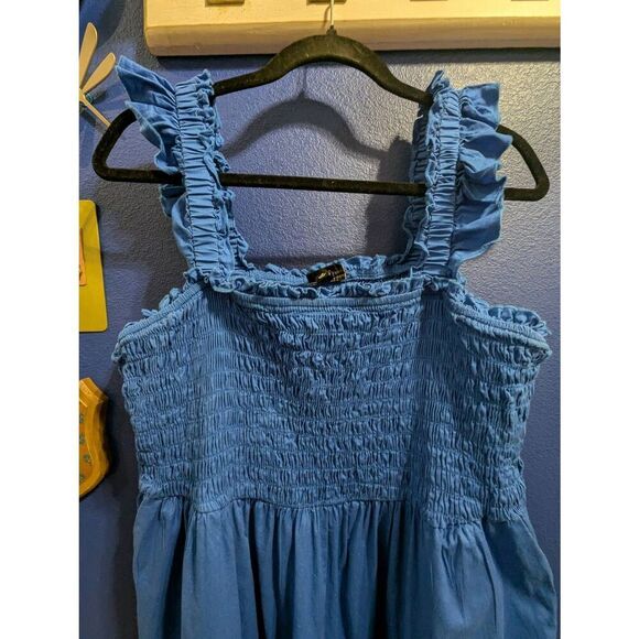 Sz 2 Torrid Popplin Tiered Midi Dress! - Picture 2 of 12